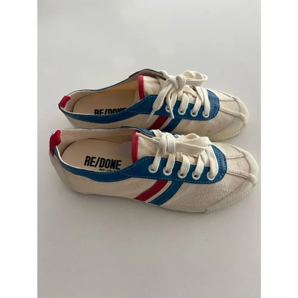 RE/DONE 90s Low Top Sneakers Size 6.5 or Eu 37 new/ small flaw